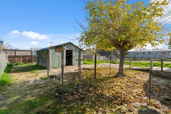 a backyard of a house