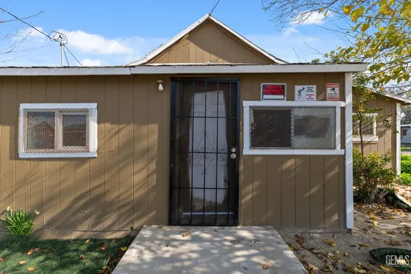 a front view of a house