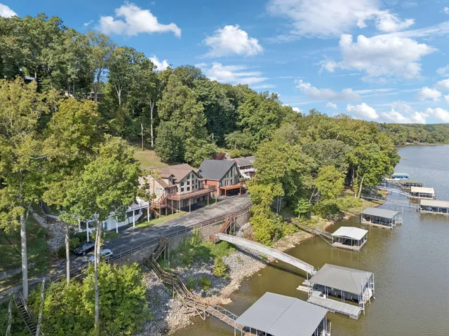 a view of a lake and a mountain