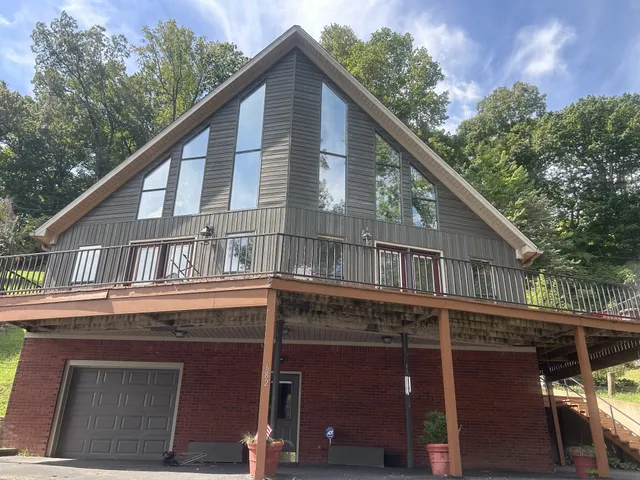 a house view with a outdoor space