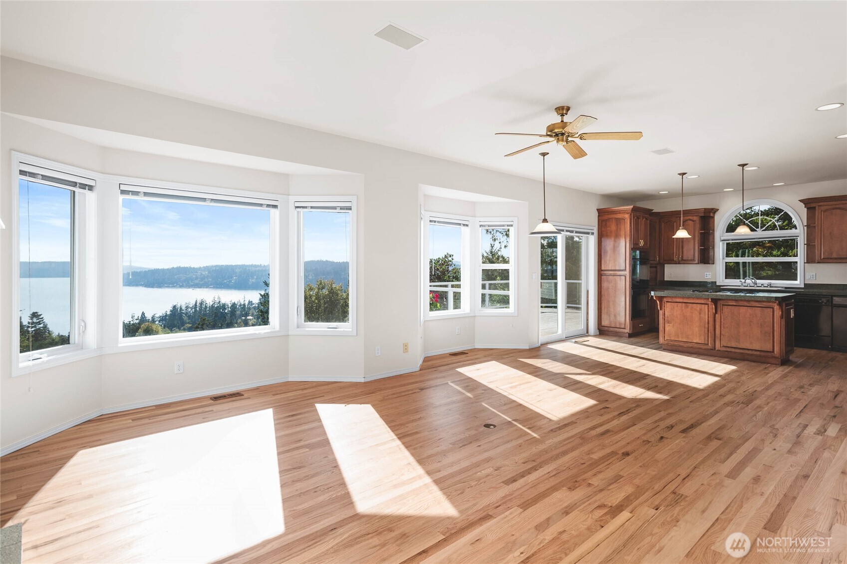 8661 Southridge Place Anacortes, WA 98221 - Photo 13 of 39 a view of kitchen with cabinets and window