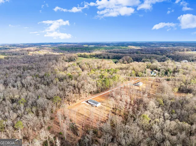 a view of city and mountain