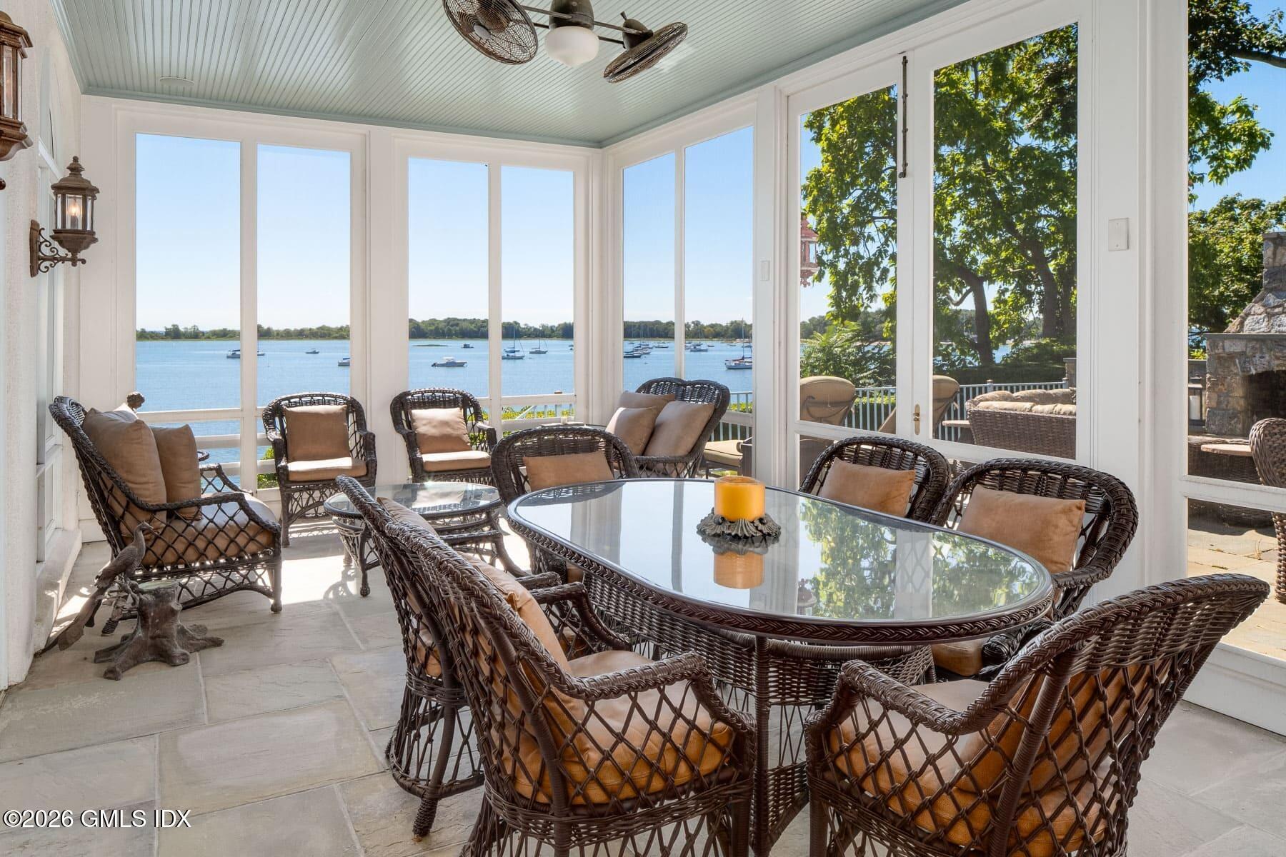 108 Cedar Cliff Road Riverside, CT 06878 - Photo 29 of 49 a dining room with furniture window and outside view