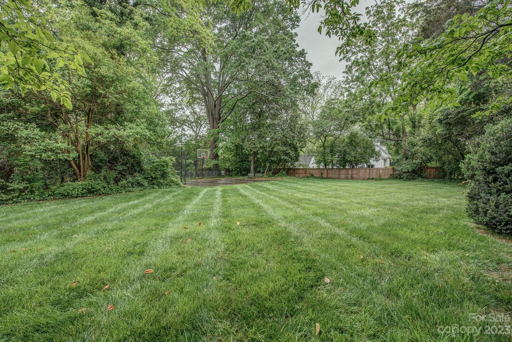 104 East Ridge Street Kings Mountain, NC 28086 - Photo 46 of 48 a view of a grassy field with trees in the background