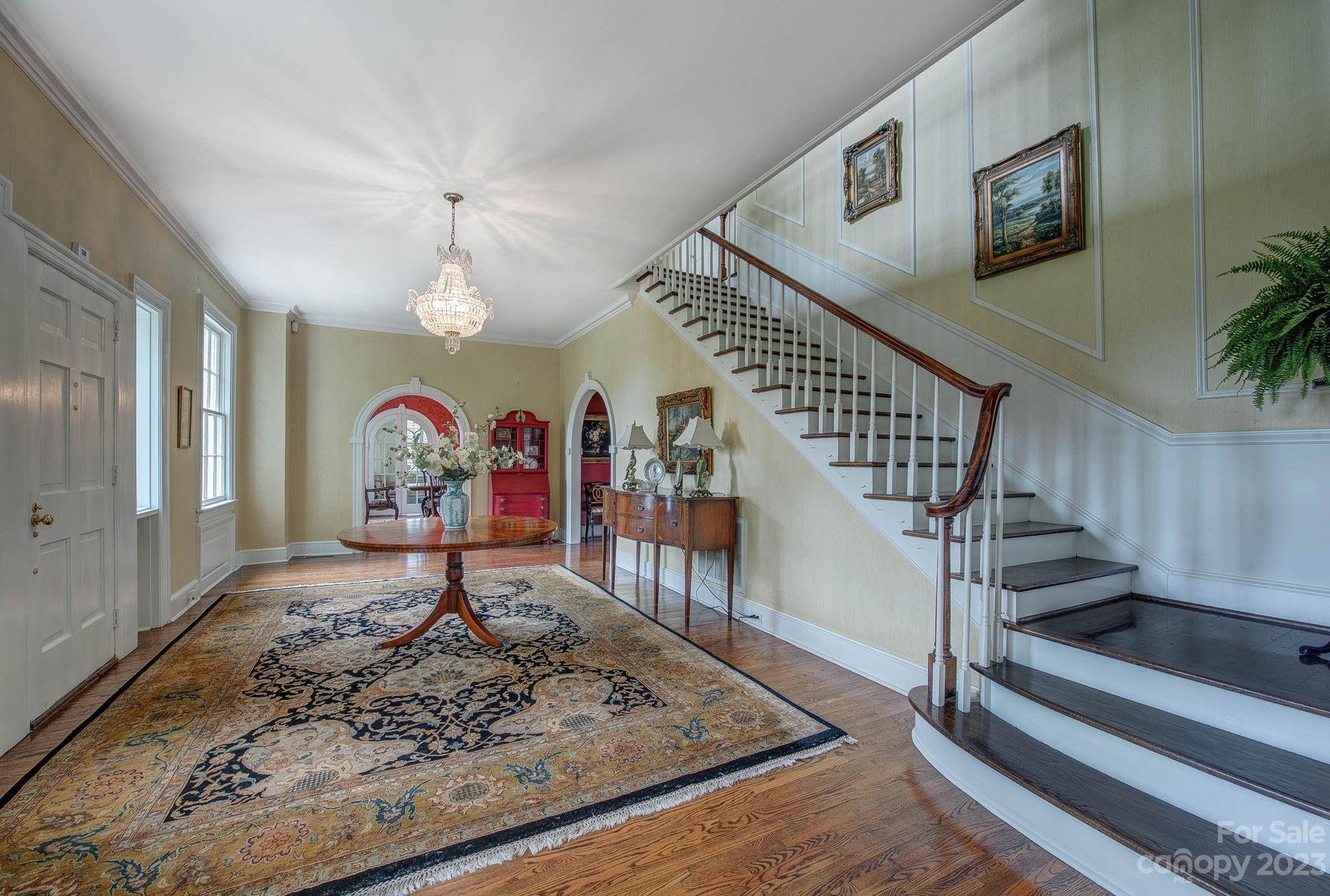 104 East Ridge Street Kings Mountain, NC 28086 - Photo 6 of 48 a view of entryway livingroom and hall