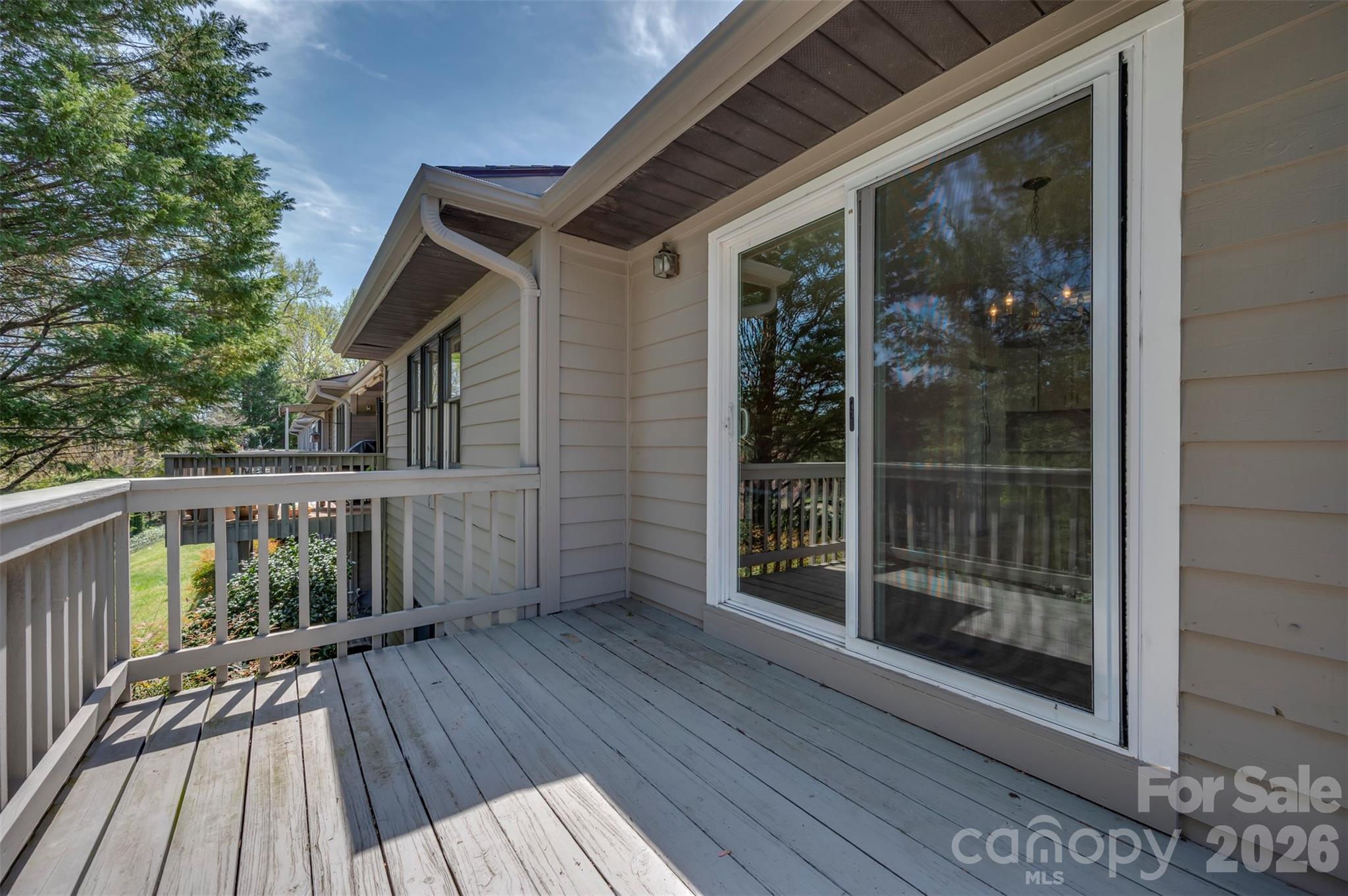 77 Chestnut Street Tryon, NC 28782 - Photo 18 of 41 a view of balcony with wooden floor