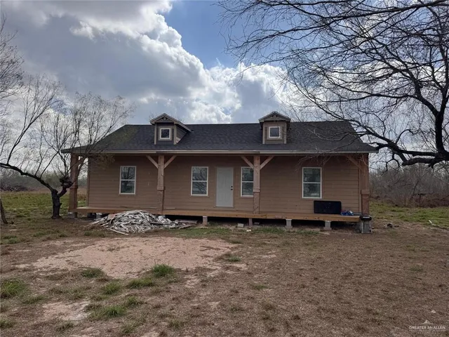 a front view of a house