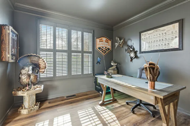 a room with a window