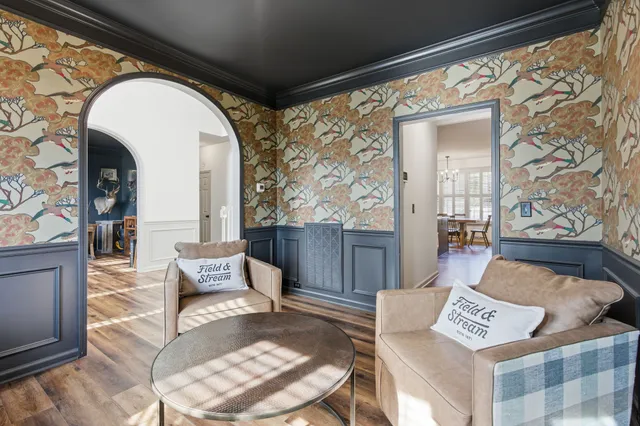 a view of a living room