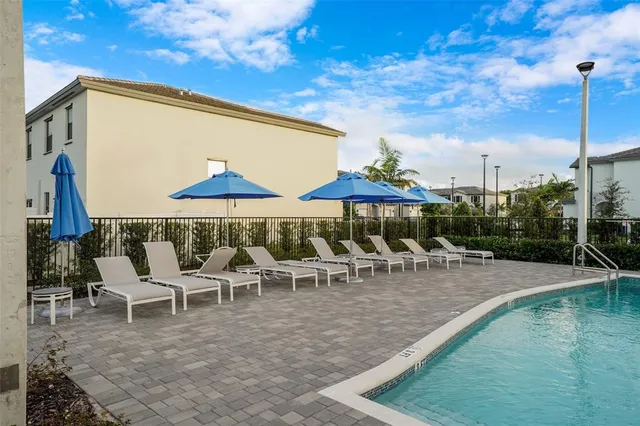 a view of a terrace with chairs
