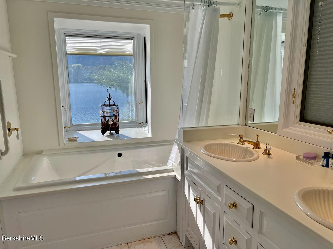 10 Mahkeenac Shores Road Stockbridge, MA 01262 - Photo 37 of 50 Even a view from the bathroom!