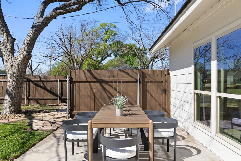 5213 Buffalo Pass Austin, TX 78745 - Photo 24 of 26 Convenient patio features effortless indoor-outdoor living.