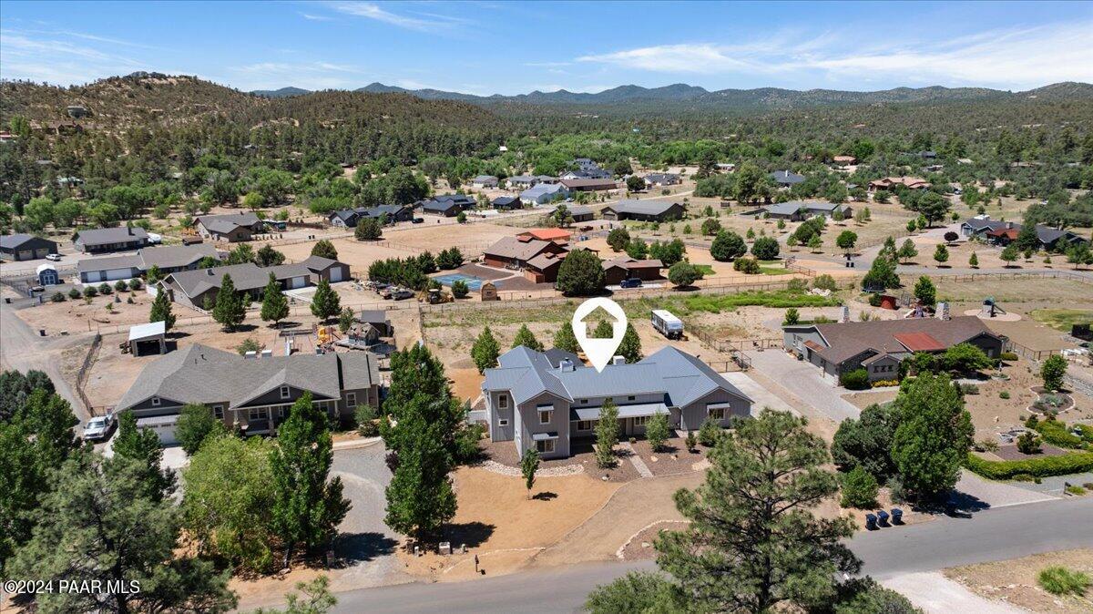 1947 Shadow Valley Drive Prescott, AZ 86305 - Photo 48 of 54 an aerial view of residential houses with outdoor space and trees