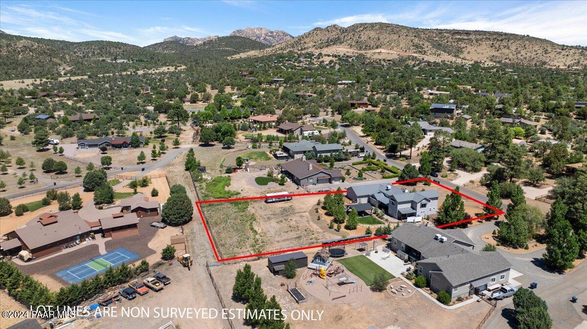 1947 Shadow Valley Drive Prescott, AZ 86305 - Photo 51 of 54 an aerial view of residential house with parking space