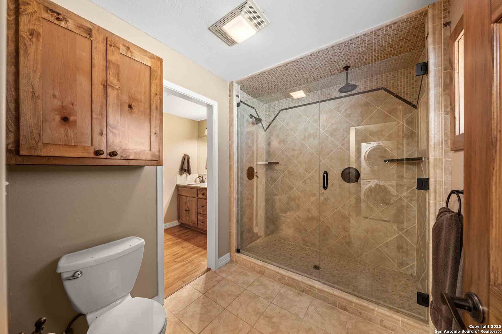 165 Flach Road Comfort, TX 78013 - Photo 43 of 69 a bathroom with a shower and toilet