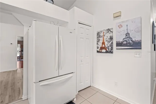 a view of a livingroom with wooden floor