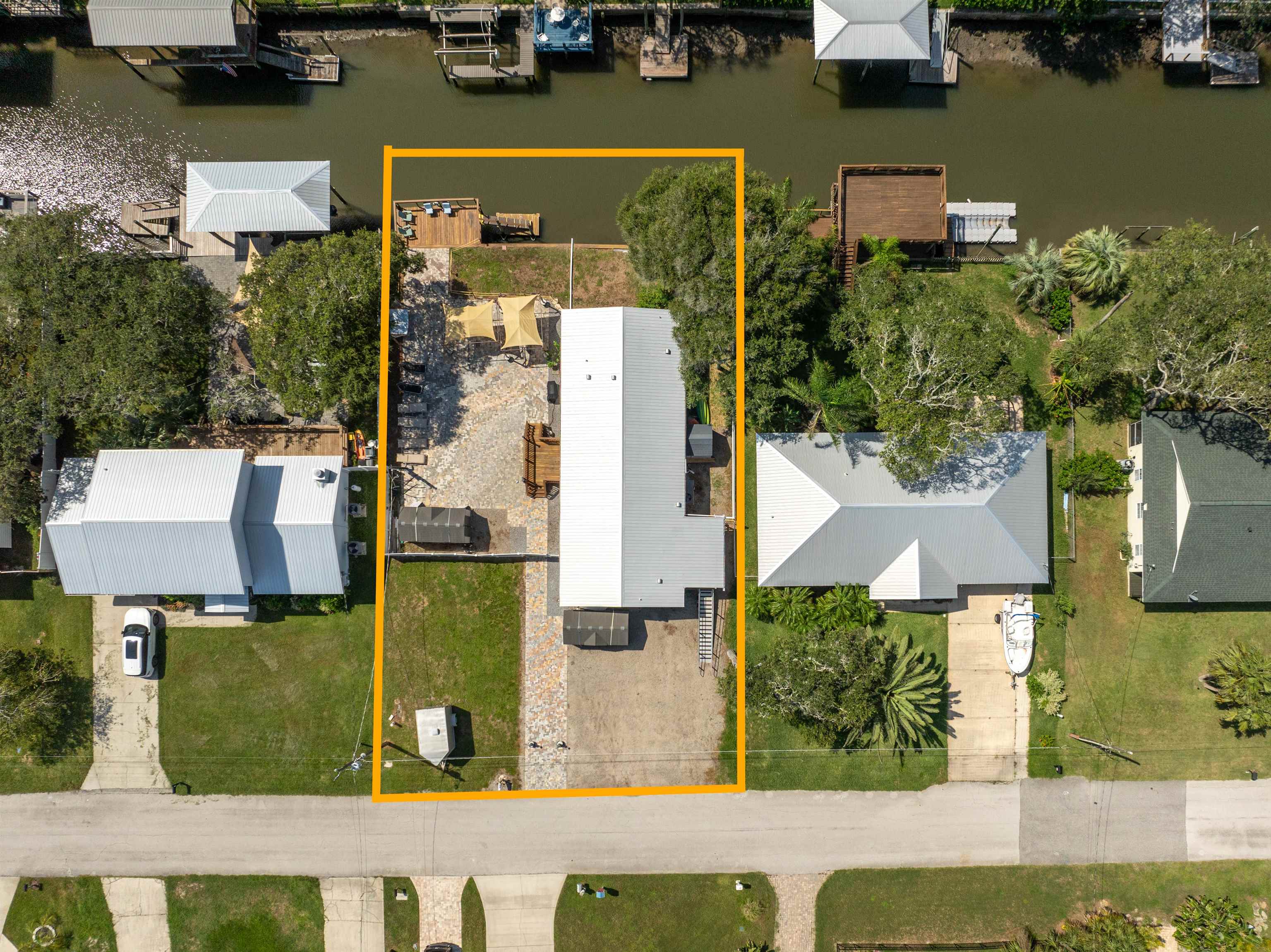 231 Ventura Road St. Augustine, FL 32080 - Photo 4 of 47 an aerial view of a house with a swimming pool