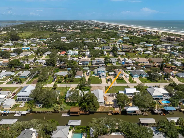 an aerial view of a city with lots of residential buildings