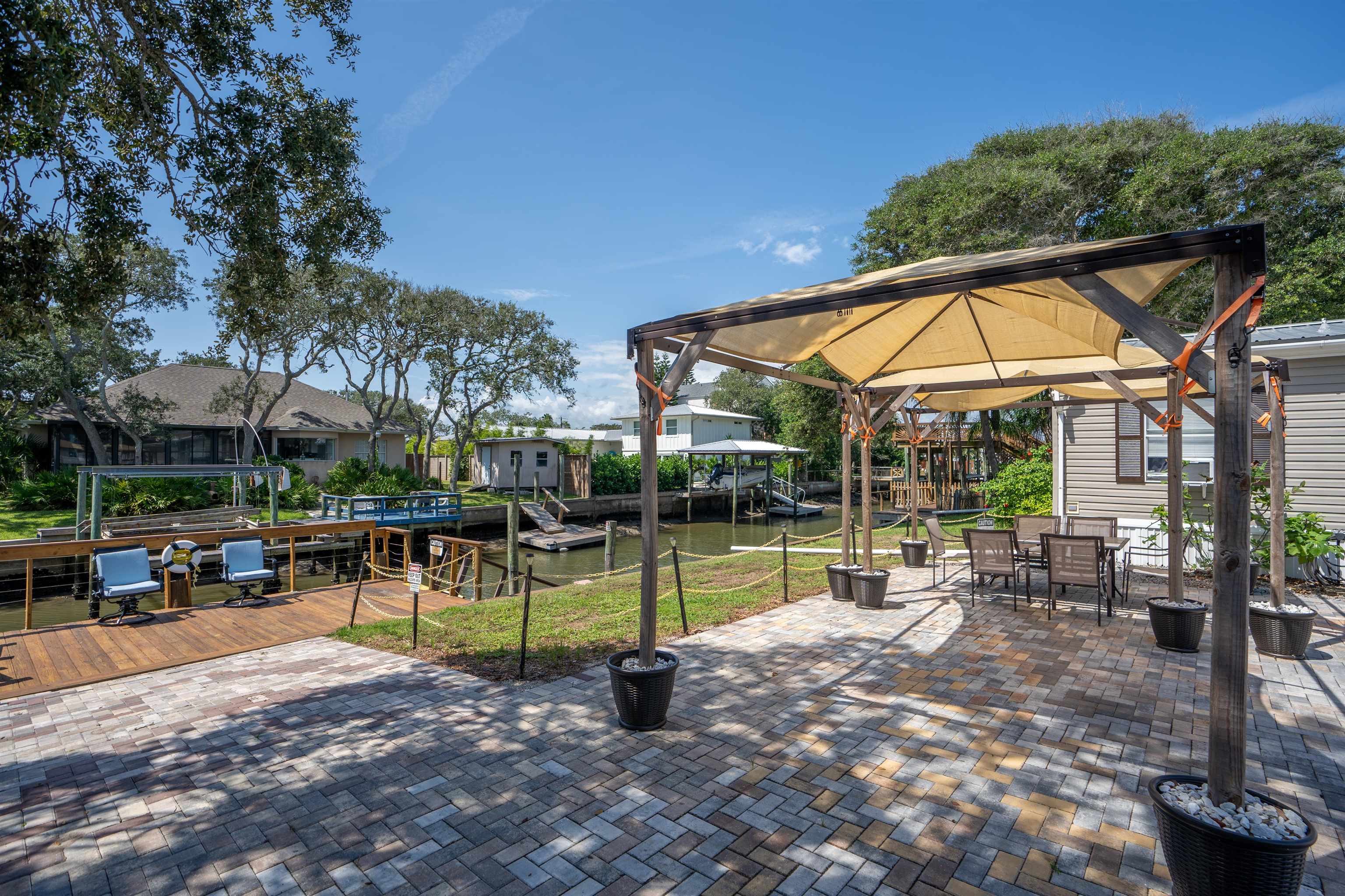 231 Ventura Road St. Augustine, FL 32080 - Photo 10 of 47 a view of a swimming pool with a patio