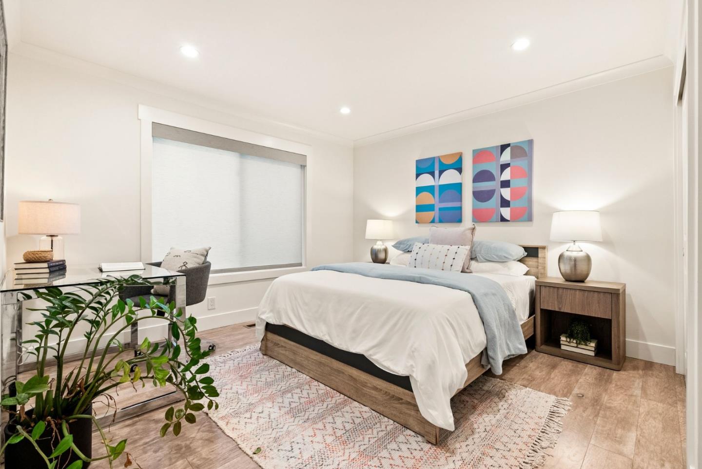 625 Kingsley Avenue Palo Alto, CA 94301 - Photo 13 of 24 a bedroom with a bed table and a couch