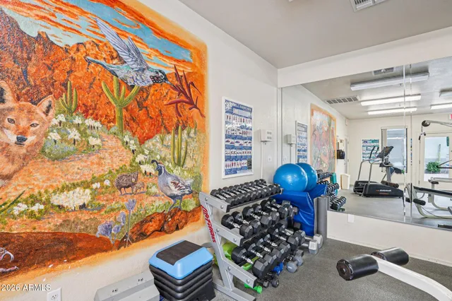 a view of a parking area