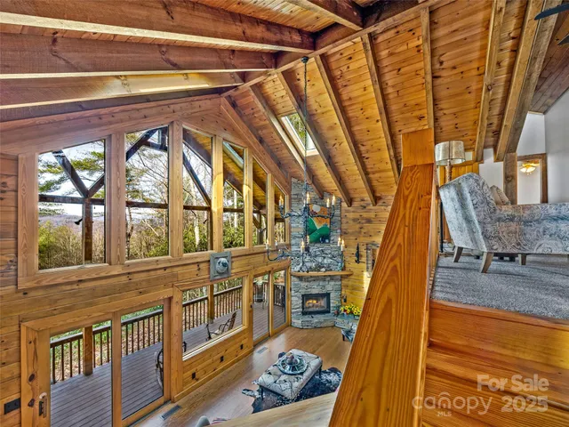 a view of an entryway with a small yard