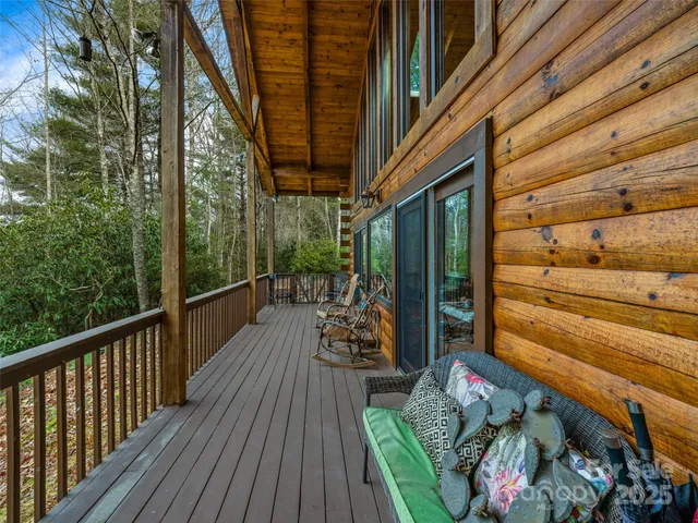 a view of balcony with couch