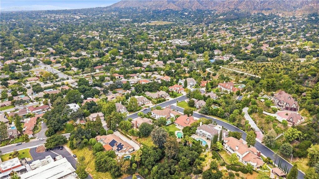 1249 Oakhaven Road Arcadia, CA 91006 - Photo 52 of 55 an aerial view of residential houses with outdoor space and trees
