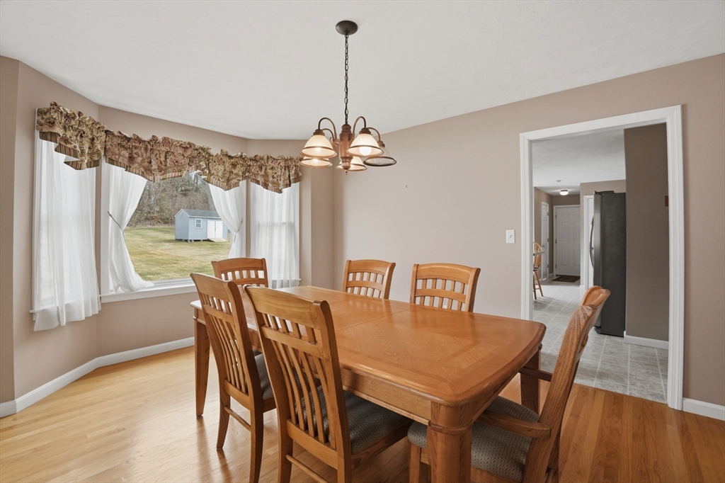 23 Bridle Path Auburn, MA 01501 - Photo 9 of 40 a view of a dining room with furniture window and wooden floor