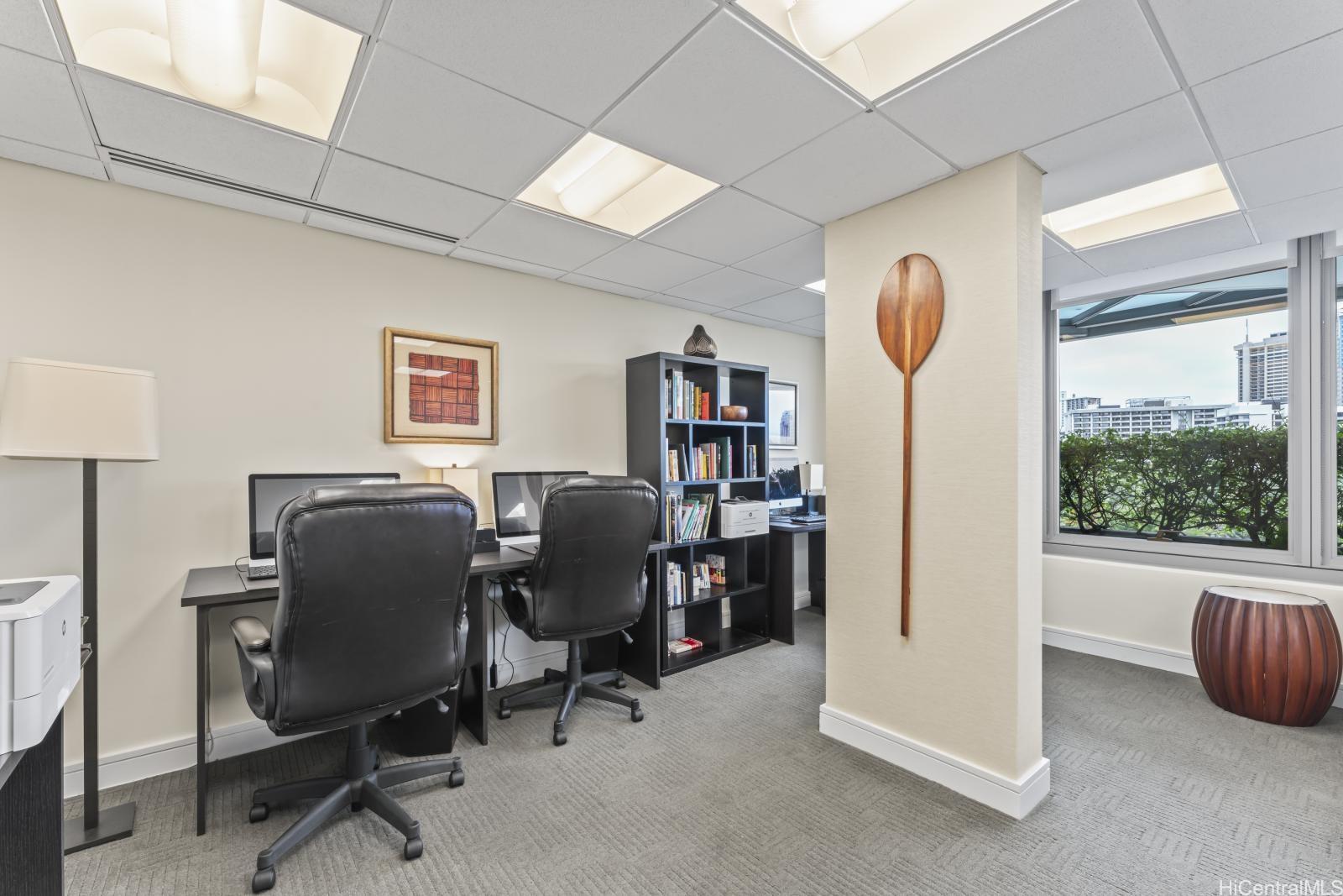 223 Saratoga Road, Unit 1102 Honolulu, HI 96815 - Photo 18 of 23 a view of a workspace with furniture and a window