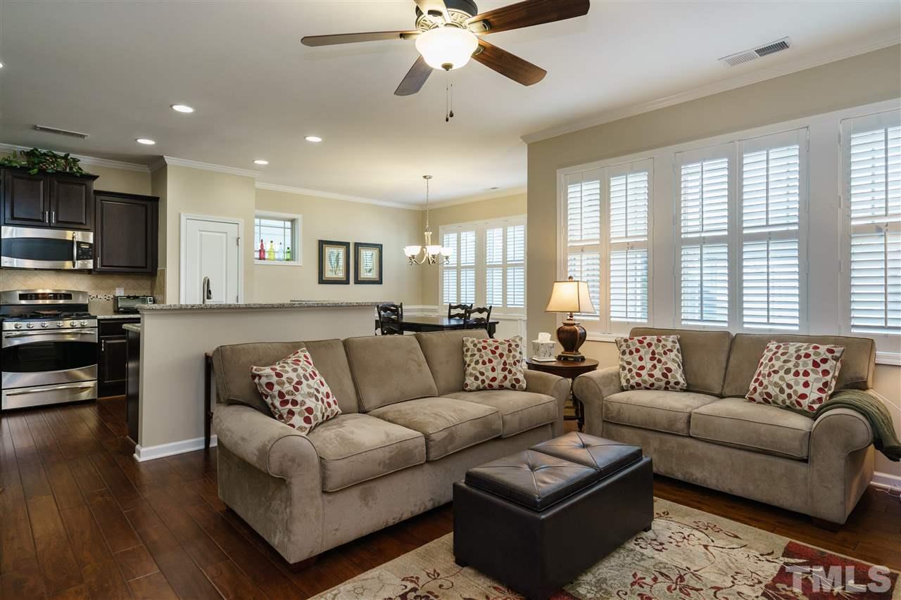 1533 Fullerton Place Raleigh, NC 27607 - Photo 6 of 25 LIVING SPACE PROVIDES EASY LIVING FOR COOKING, ENTERTAINING, EATING AND RELAXING!