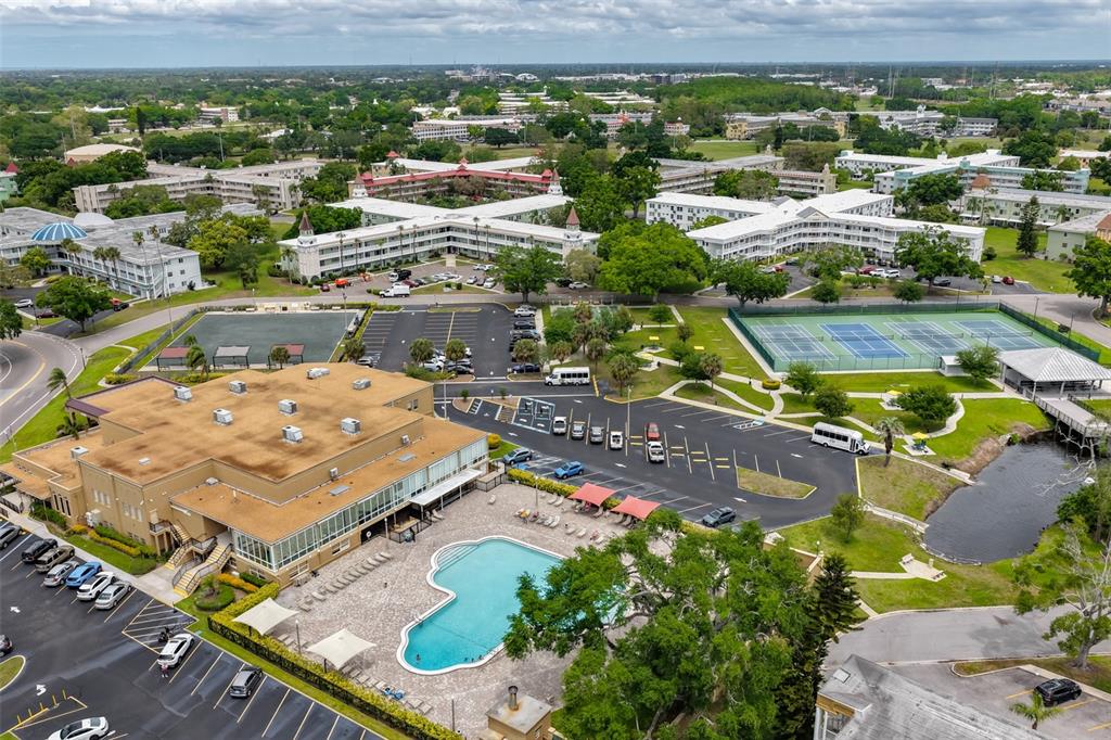 2358 Ecuadorian Way, Unit 56 Clearwater, FL 33763 - Photo 29 of 33 an aerial view of residential houses with outdoor space