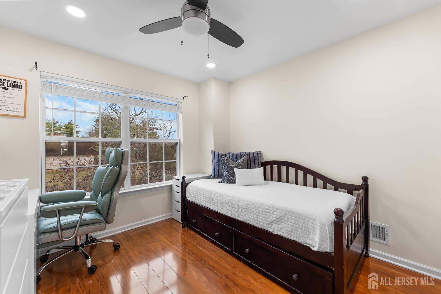 7 Edith Drive Somerset, NJ 08873 - Photo 21 of 49 a bedroom with a bed a desk and chair