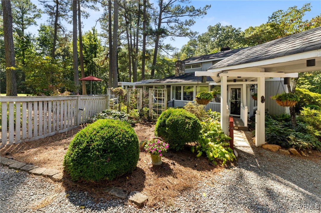 281 Echo Meadows Road Rockville, VA 23146 - Photo 32 of 50 a view of a house with garden and pathway