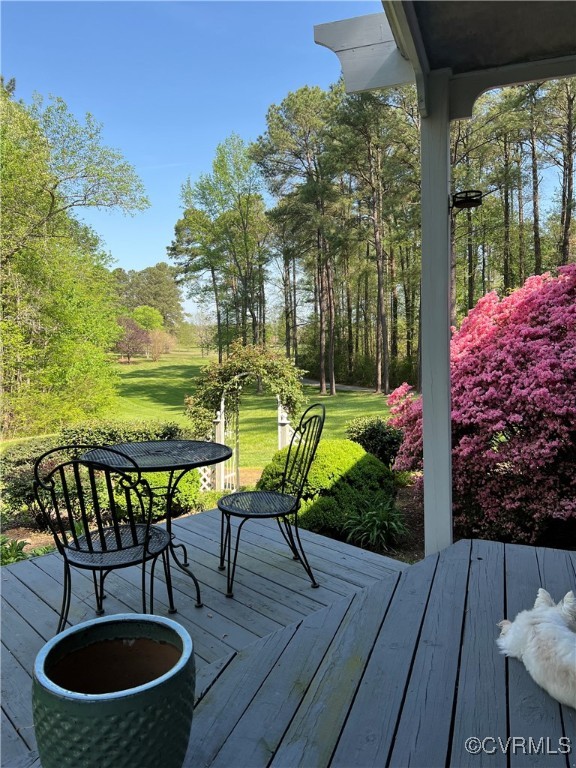 281 Echo Meadows Road Rockville, VA 23146 - Photo 41 of 50 a view of a chairs and table in patio with a swimming pool