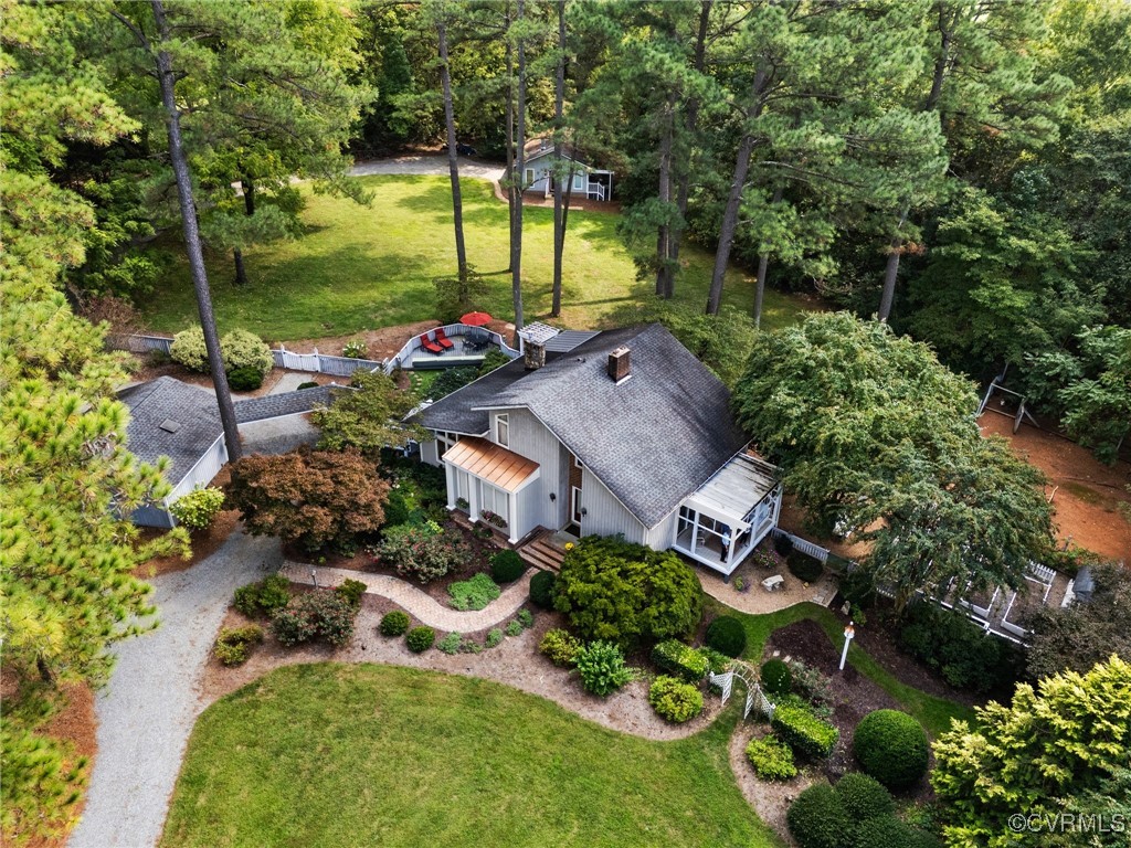 281 Echo Meadows Road Rockville, VA 23146 - Photo 47 of 50 an aerial view of a house with a yard