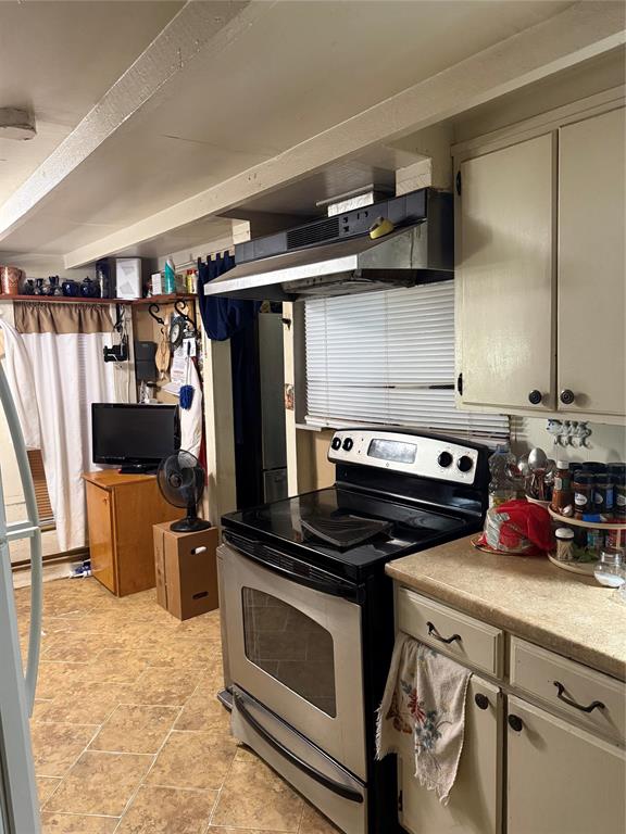 414 East Harris Dublin, TX 76446 - Photo 5 of 10 a kitchen with a stove and a refrigerator