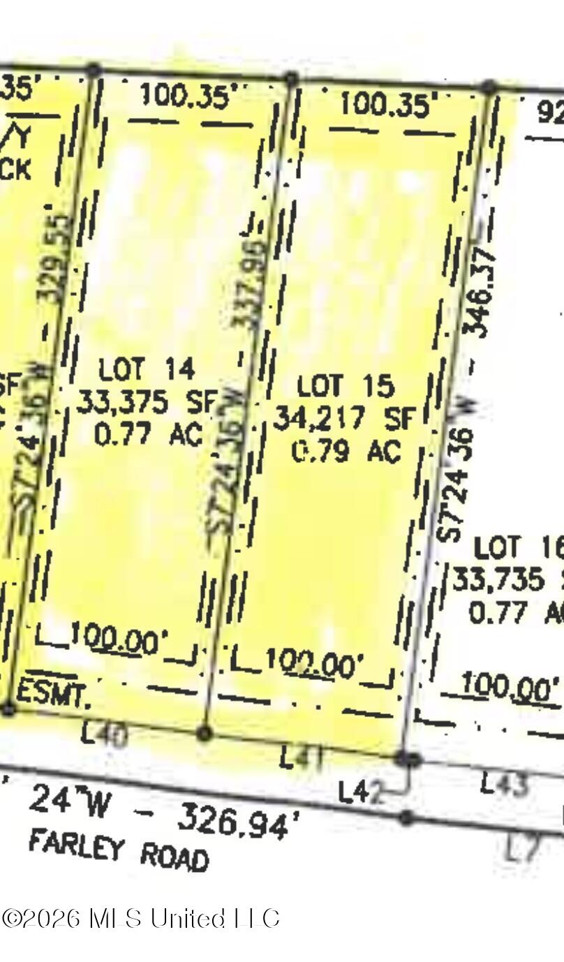 0 Farley Road Byhalia, MS 38611 - Photo 3 of 3 plat