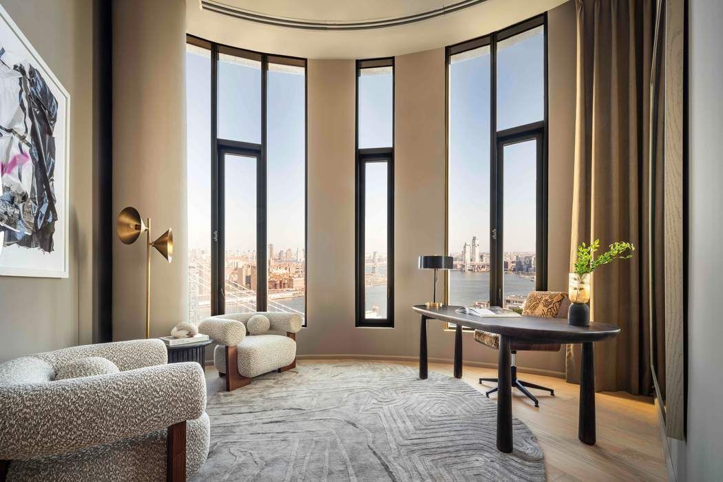 30 Front Street, Unit PHB Brooklyn, NY 11201 - Photo 15 of 42 a living room with furniture and a large window