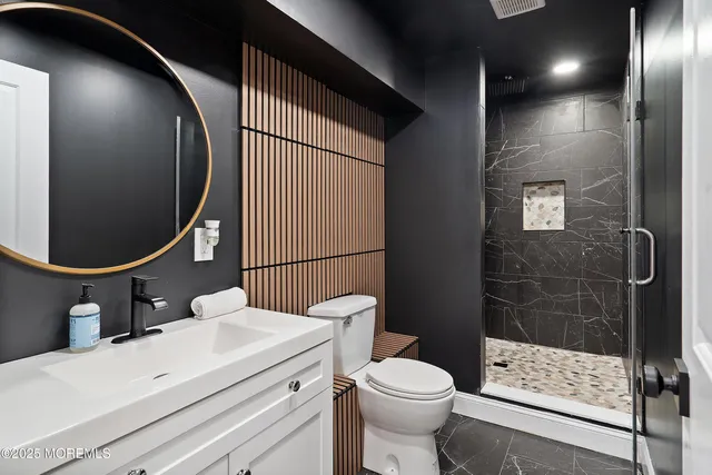 a view of yard with swimming pool and sitting area