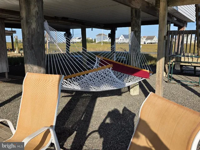 a view of a balcony with lake view
