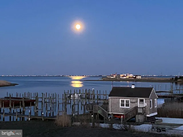 a view of lake from a city