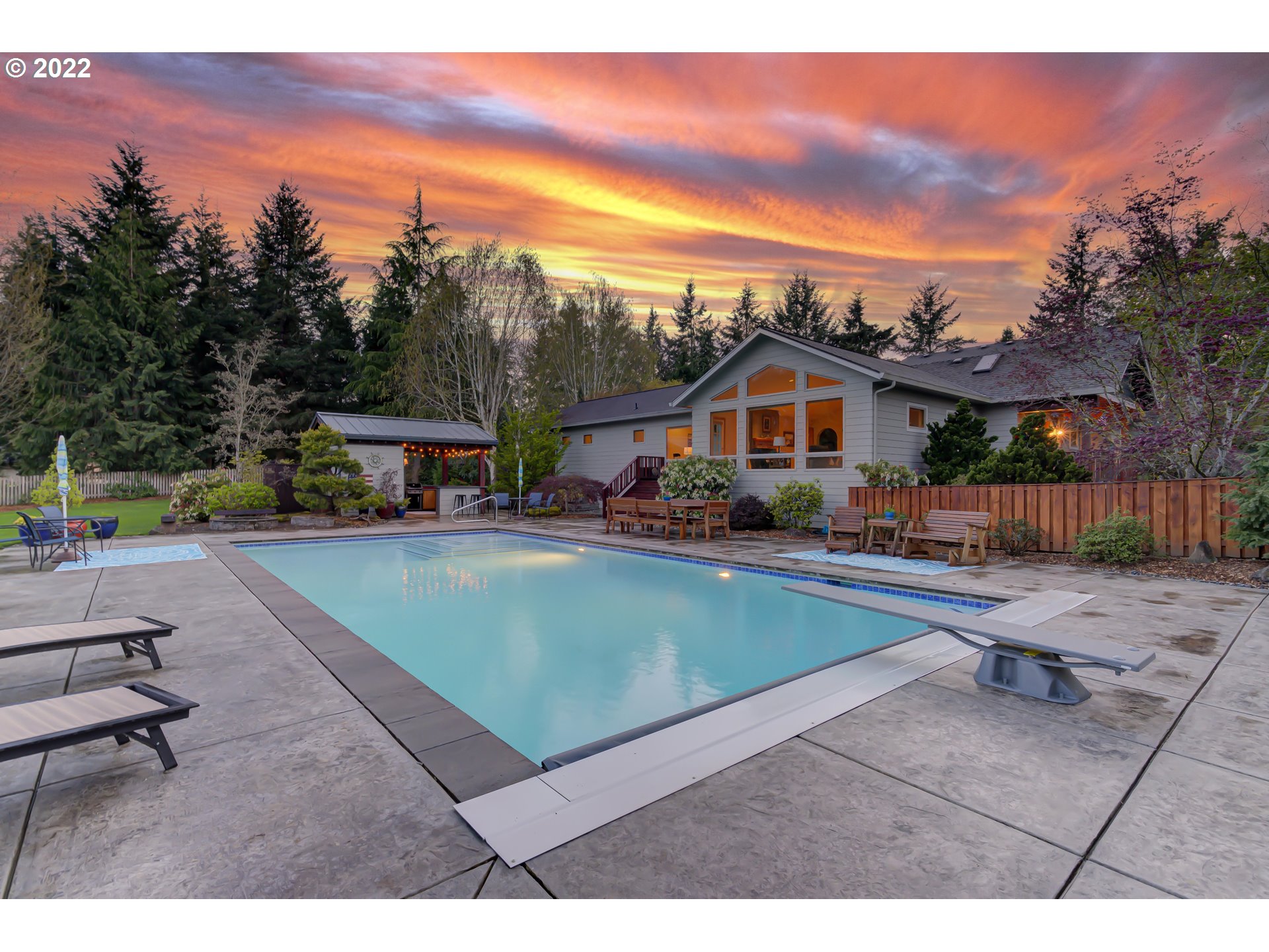 19601 Northeast 42nd Court Ridgefield, WA 98642 - Photo 8 of 32 a view of a house with swimming pool yard and sitting area
