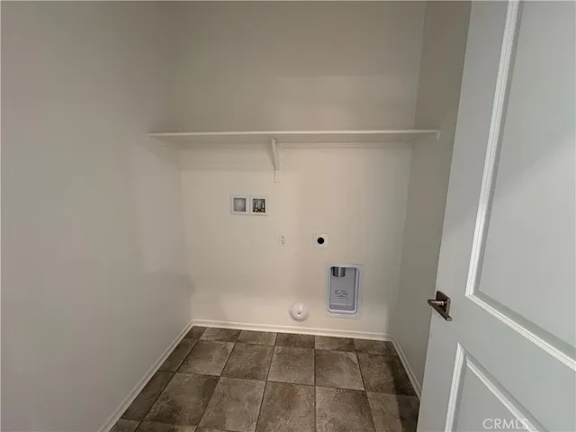 a view of a hallway with a yellow space