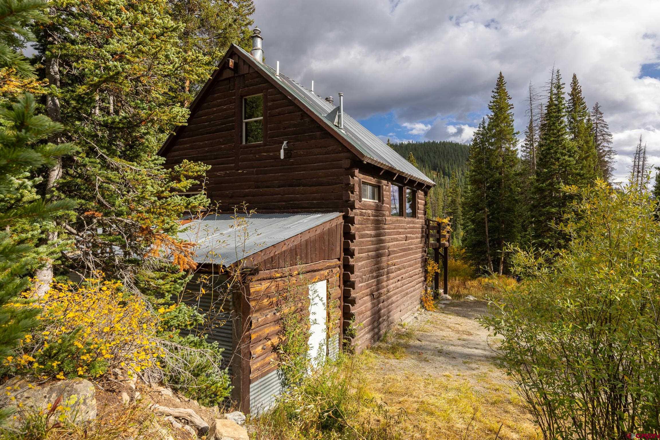 824 County Road Crested Butte, CO 81224 - Photo 35 of 39 a backyard of a house with large trees