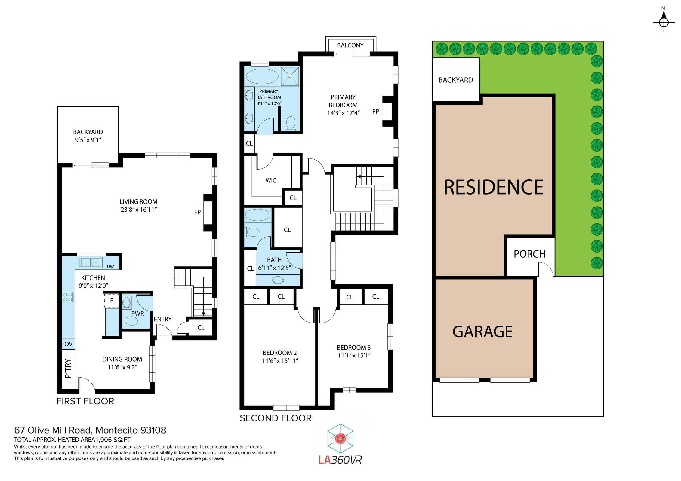 67 Olive Mill Road Santa Barbara, CA 93108 - Photo 33 of 33 Floorplan for 67 Olive Mill Road