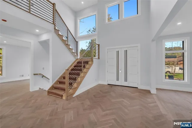 en view interior of a house with stairs and stairs