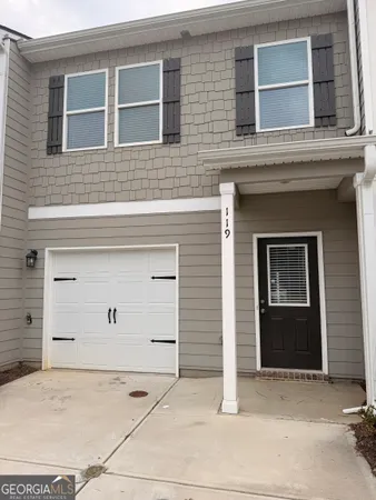 a front view of a house
