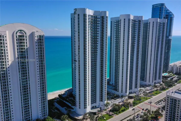 a view of a city with tall buildings