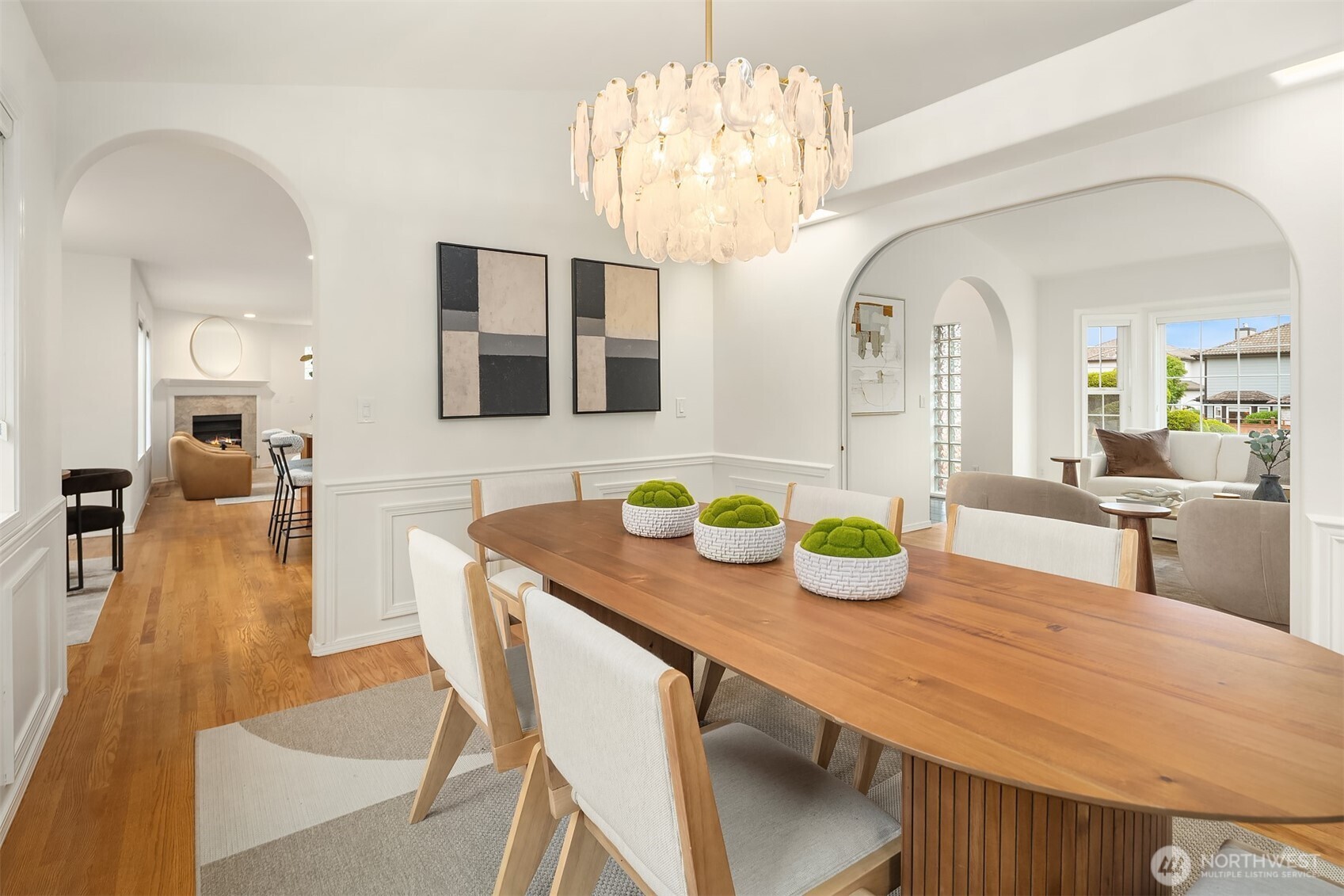 1417 232nd Place Southwest Bothell, WA 98021 - Photo 11 of 40 a view of a dining room with furniture and chandelier